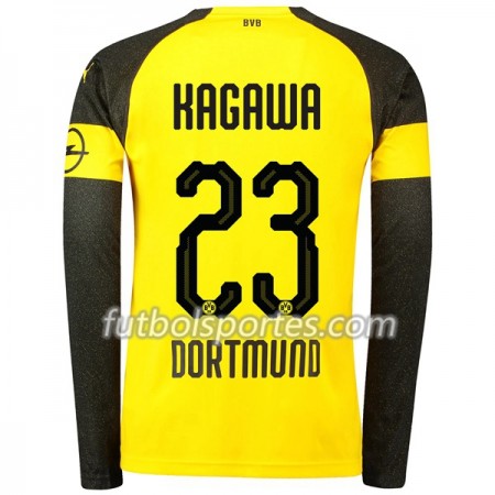 Camisetas Borussia Dortmund Kagawa 23 Primera Equipacion 2018/2019 Manga Larga